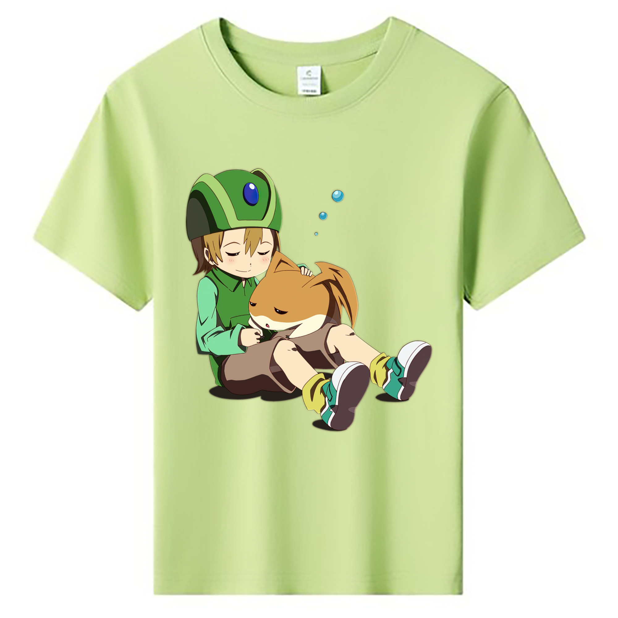 （画像用） Digimon デジタルモンスター/デジモン 綿100％キッズTシャツ（フロントプリント）